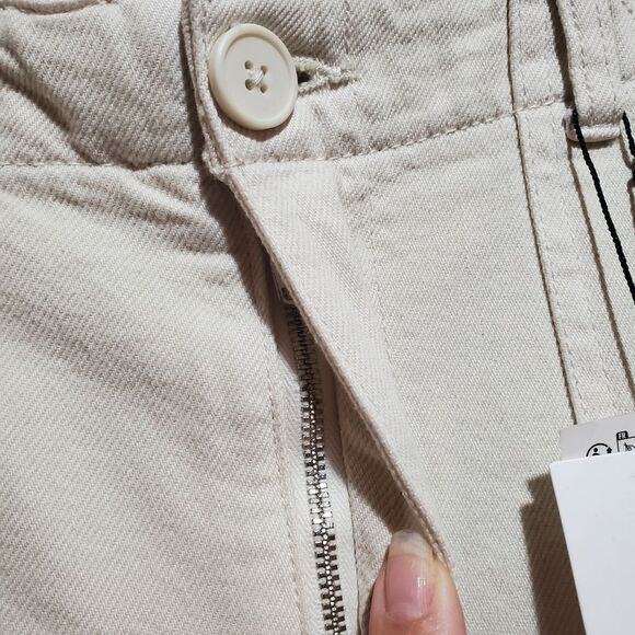 Zara Ivory Cropped Pants Size XXL Plus - Picture 3 of 10